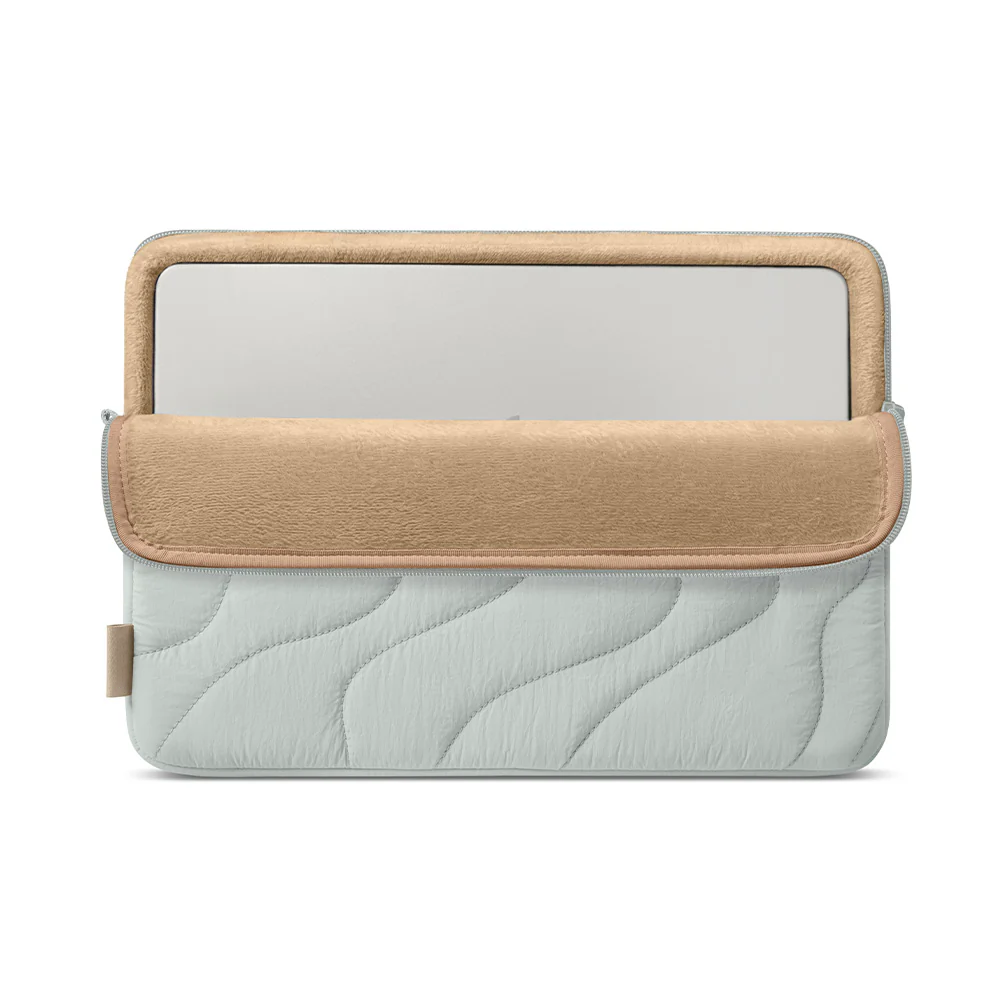 13 Inch Quilted Puffer Laptop Sleeve Recycled Fabric CornerArmor Shockproof Notebook Protective Pouch