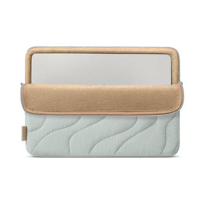 13 Inch Quilted Puffer Laptop Sleeve Recycled Fabric CornerArmor Shockproof Notebook Protective Pouch