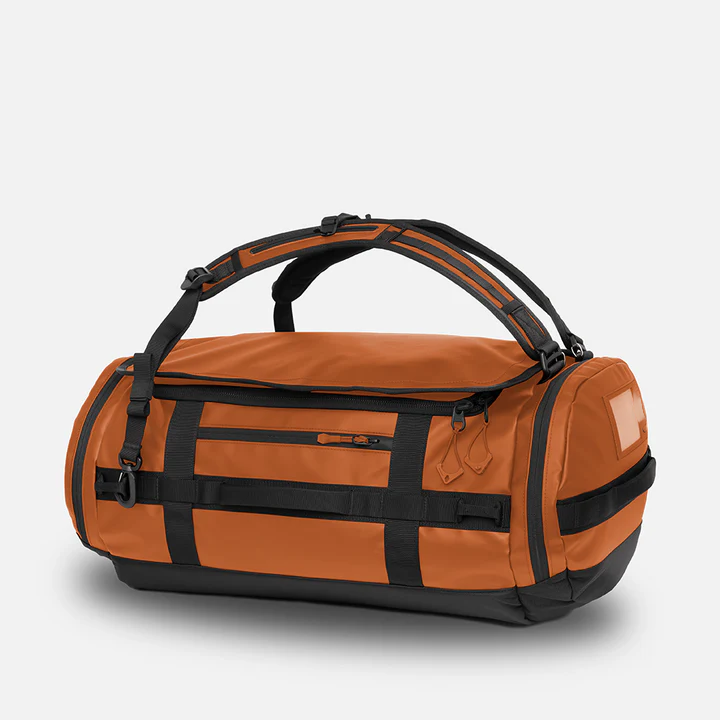 60L Weather Resistant Convertible Duffel Bag Backpack-Style Multi-Carry Travel Gear Bag