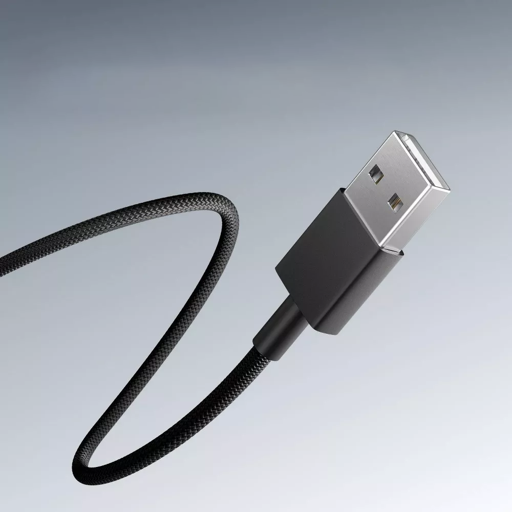 1.5m Woven USB-A to USB-C Charging & Data Cable 2 Pack 15W Fast Charging Braided Cord