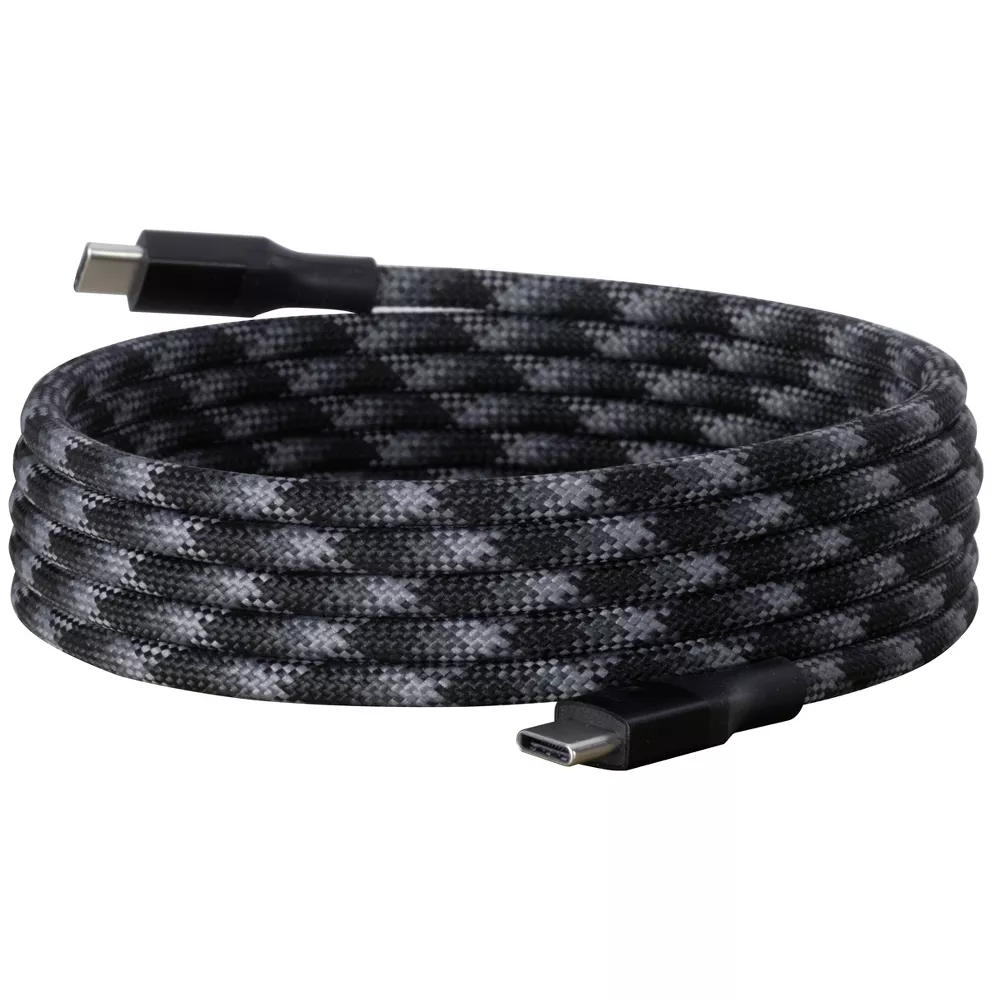 6 Feet USB-C to USB-C Magnetic Braided Cable Aluminum Housing Fast Charging Data Transfer Cord