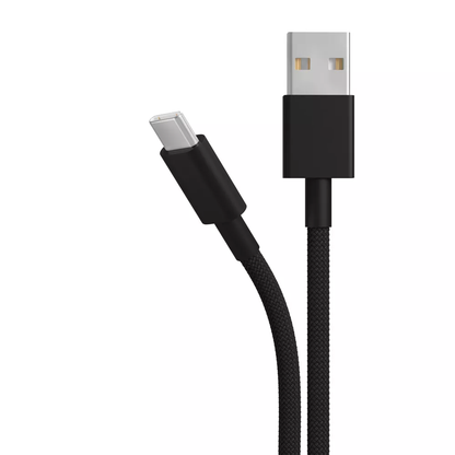 1.5m Woven USB-A to USB-C Charging & Data Cable 2 Pack 15W Fast Charging Braided Cord