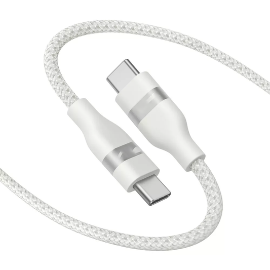 6 Feet Braided USB-C to USB-C Cable 240W Fast Charging Male-to-Male Data Transfer Cord