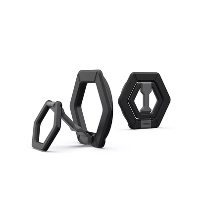 Hexagonal Magnetic Phone Ring Grip 360° Rotatable Foldable Smartphone Kickstand