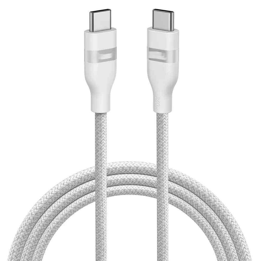 6 Feet Braided USB-C to USB-C Cable 240W Fast Charging Male-to-Male Data Transfer Cord