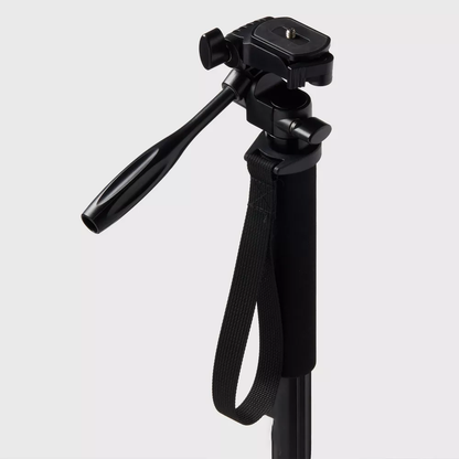Telescopic Camera Monopod with 3-Way Panhead & Quick Release Plate