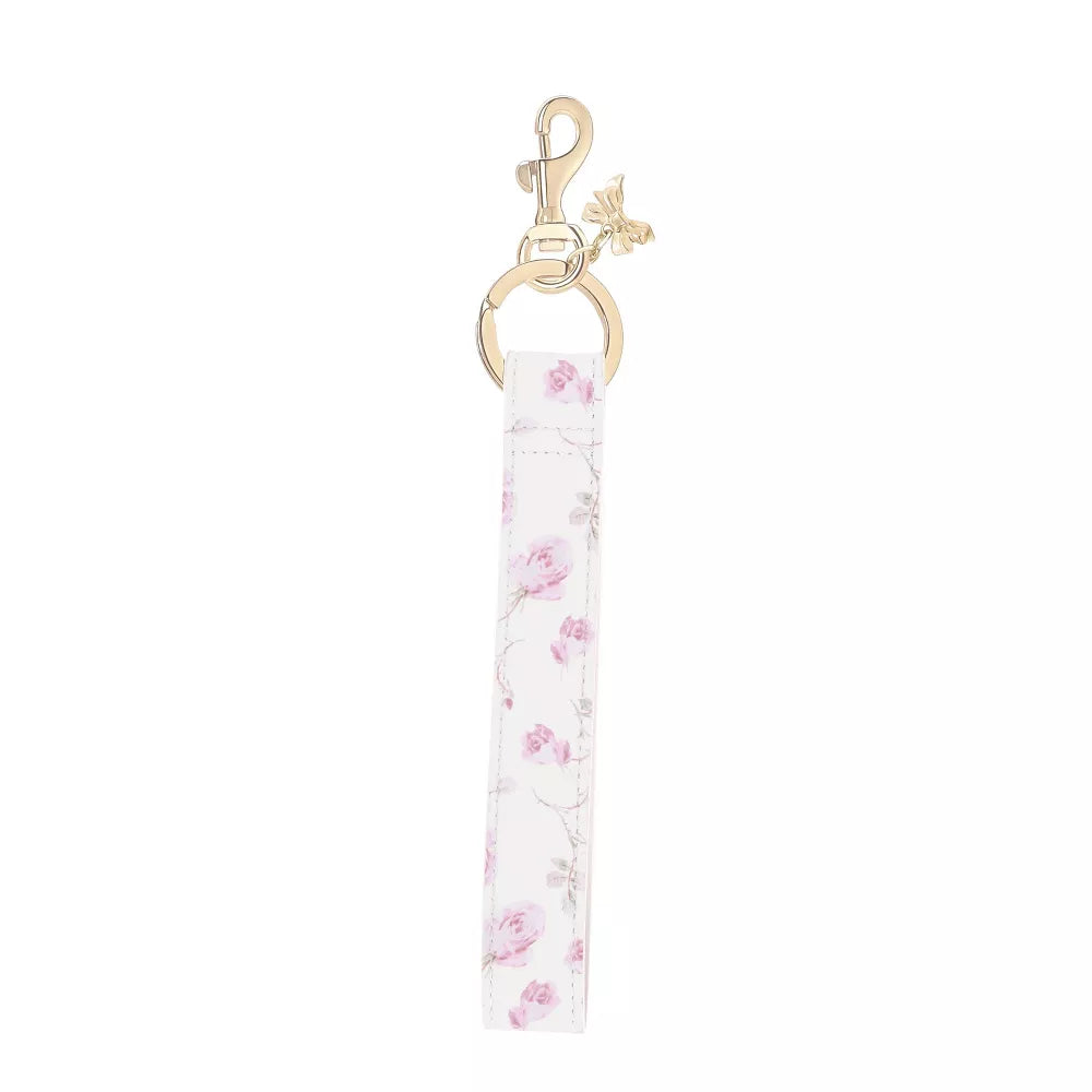 Floral Print PU Wrist Strap Multi-purpose Detachable Key & Bag Decorative Wristlet