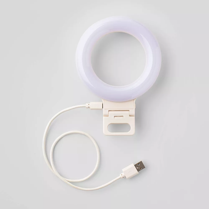 Clip-on Portable Ring Light for Video Conference and Selfie Shooting