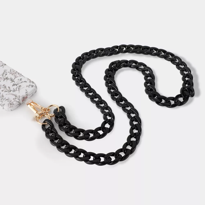 Resin Chain Crossbody Phone Strap Adjustable Universal Mobile Lanyard