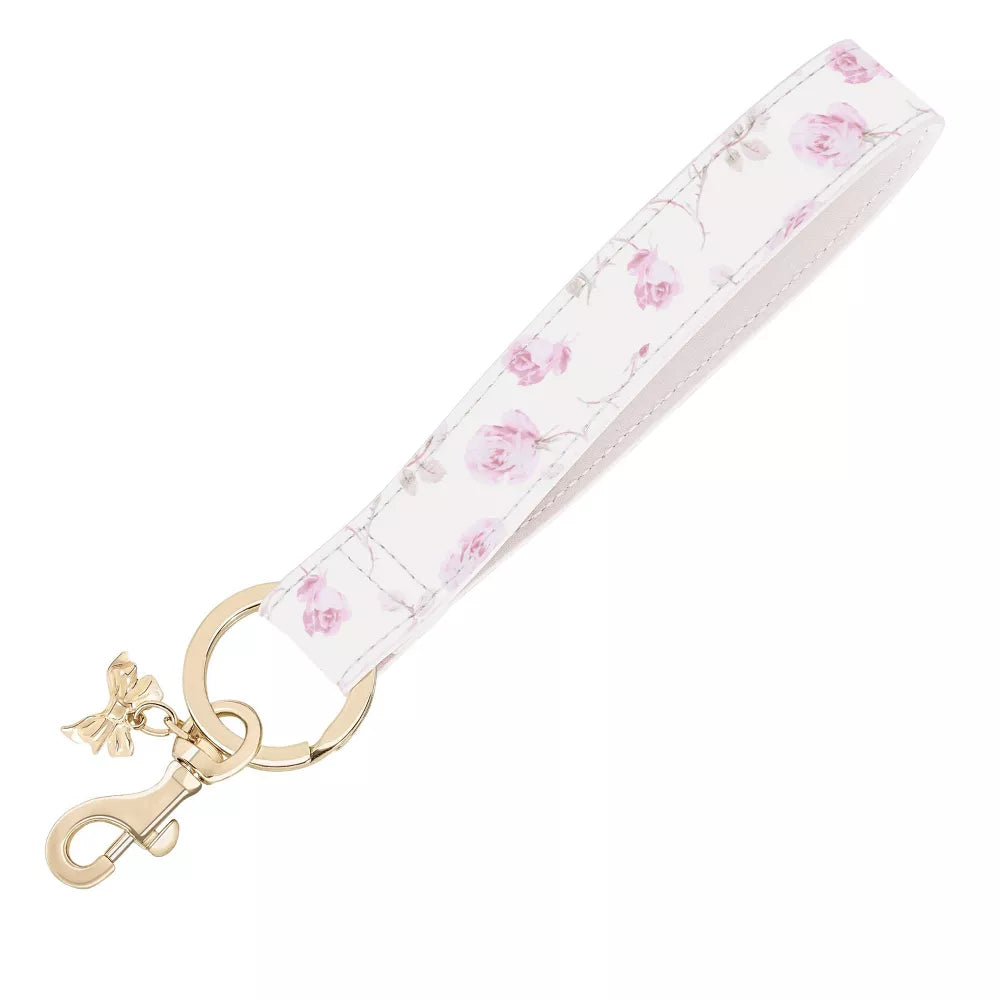 Floral Print PU Wrist Strap Multi-purpose Detachable Key & Bag Decorative Wristlet