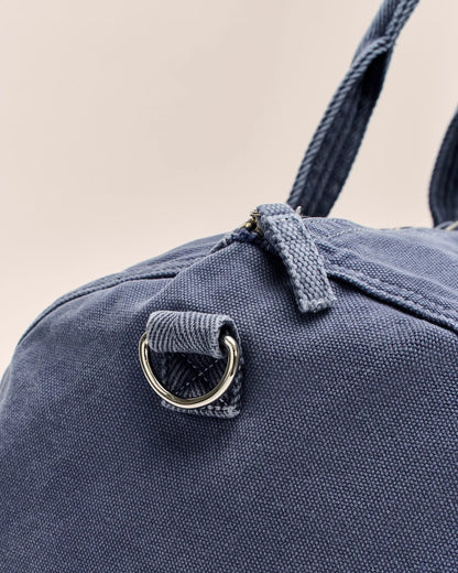 Garment Dyed Washed Canvas Duffel Bag Cotton Weekend Travel Barrel Bag