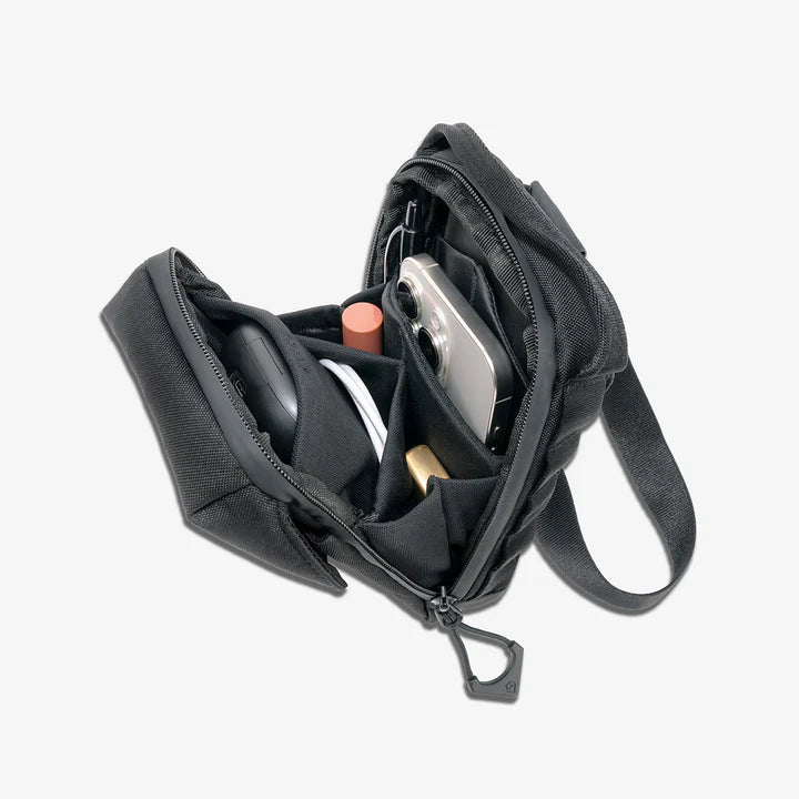 Water Resistant Vertical Crossbody Bag Multi-Size Magnetic Closure Mini Sling Pack