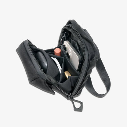 Water Resistant Vertical Crossbody Bag Multi-Size Magnetic Closure Mini Sling Pack